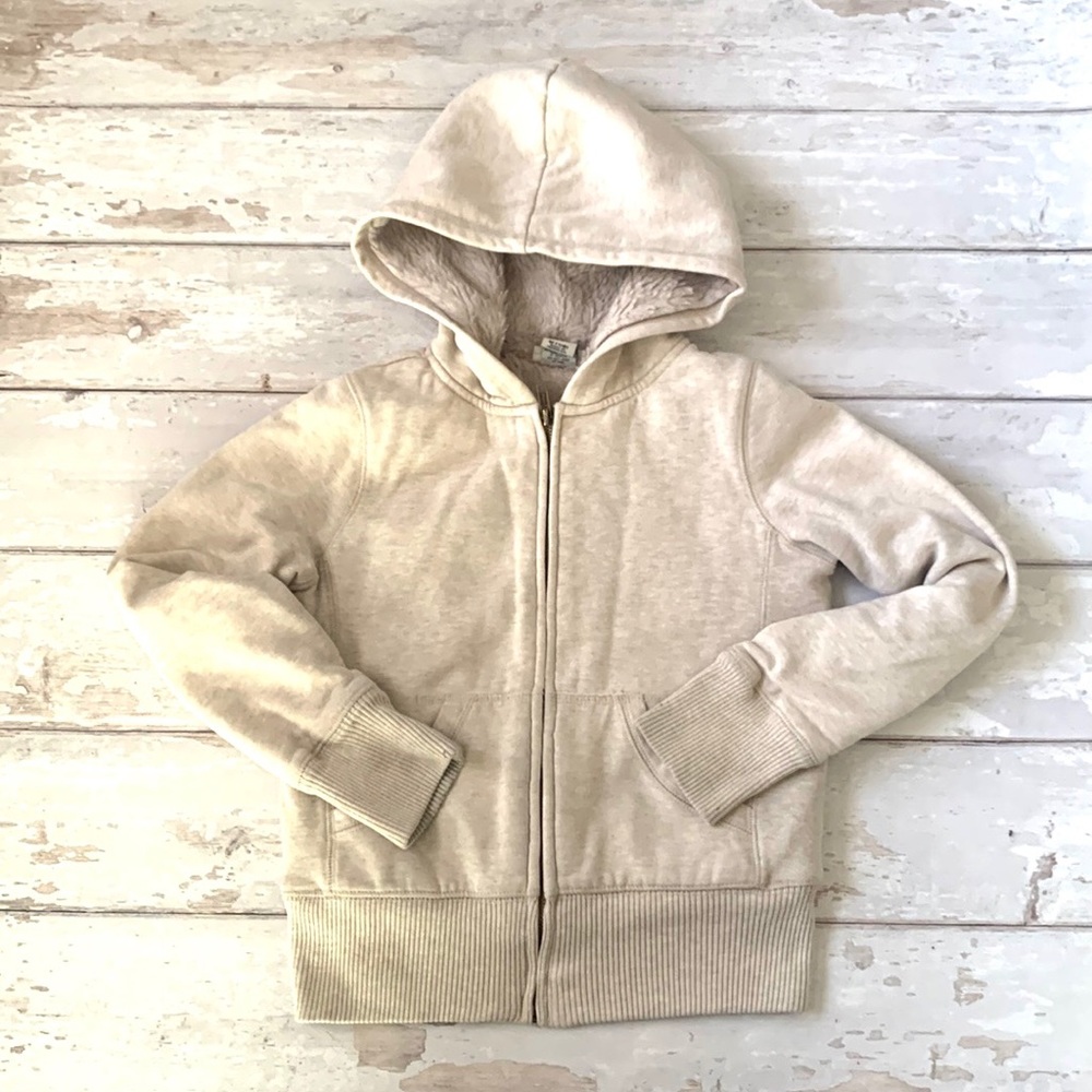 Cherokee 7/8 Girls Fleece Sherpa Fuzzy Thick Hoodie Zip Up Sweatshirt Jacket 7 8